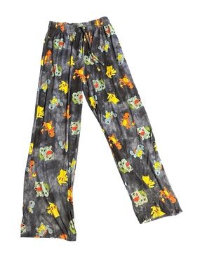 Pokemon-Print Pajama Pants - Comfortable Sleepwear